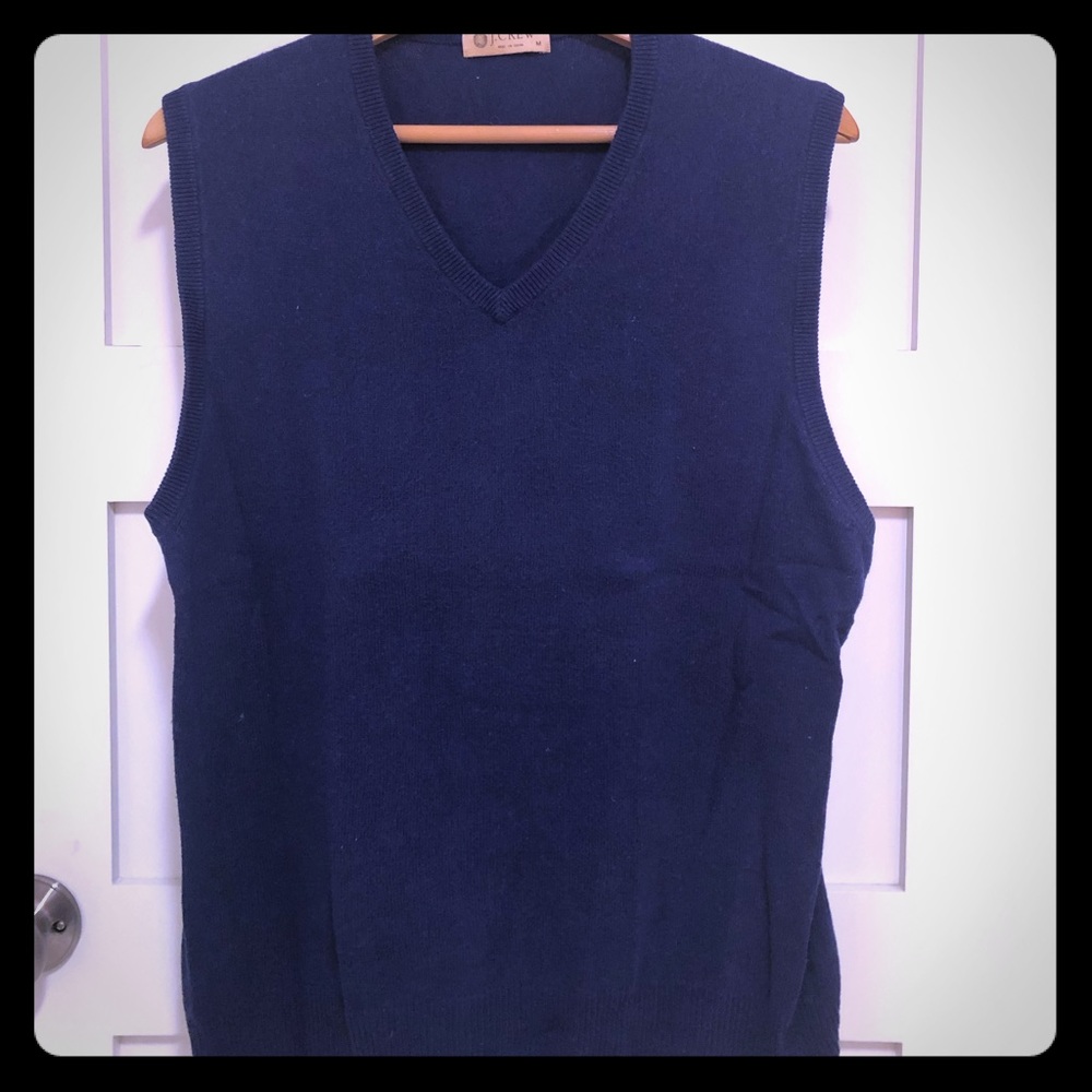 J.Crew sweater vest, blue, mens